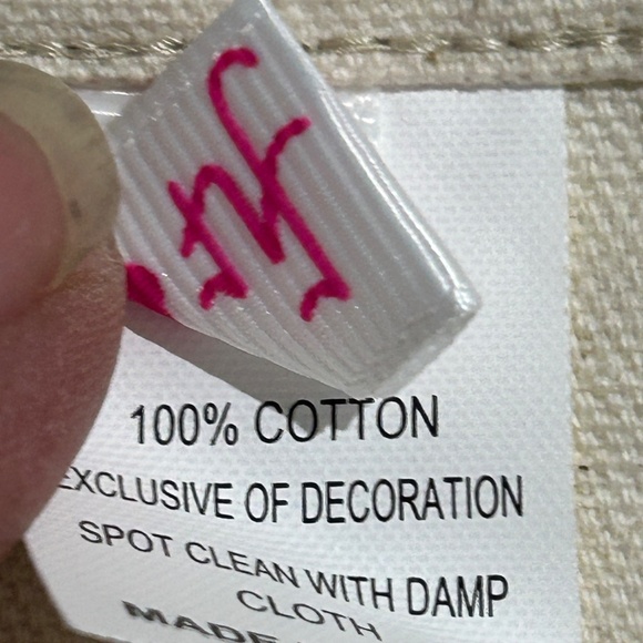 Nora Fleming Pink Heart Pillow Covers Lot of 4 New - Picture 3 of 5